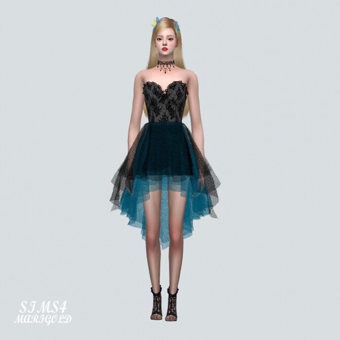 Sims 4 HN Sha Mini Dress at Marigold