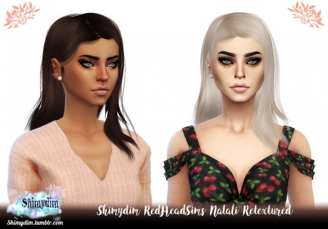 Sims 4 RedHeadSims Natali Hair Retexture at Shimydim Sims