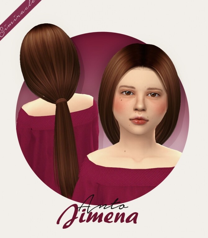 Sims 4 Anto Jimena Hair Kids Version at Simiracle