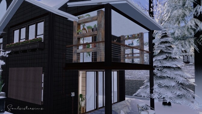 Sims 4 Snowball home at SoulSisterSims