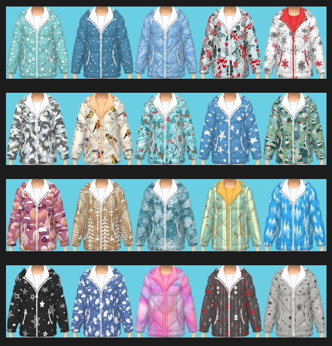 Sims 4 Winter Jacket for Kids & Toddlers at Annett’s Sims 4 Welt