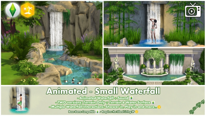 Sims 4 Waterfall CC