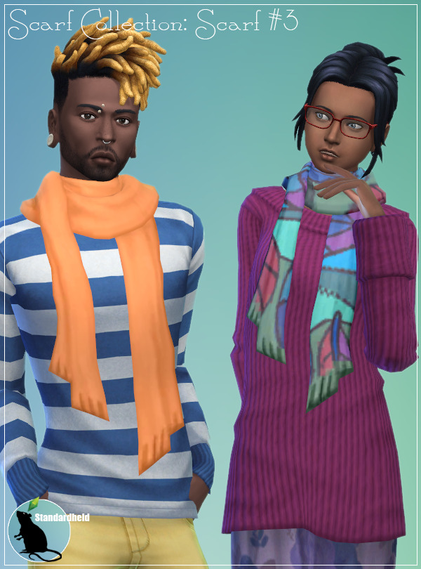 Sims 4 Simblreen 2020 Scarf Collection at Standardheld