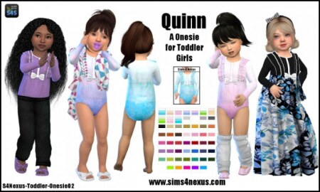 Quinn onesie by SamanthaGump at Sims 4 Nexus