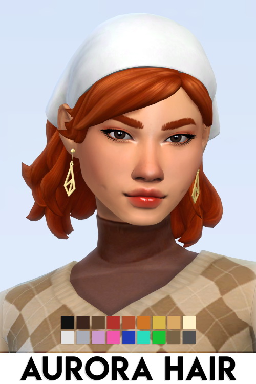 Sims 4 AURORA HAIR at Vikai