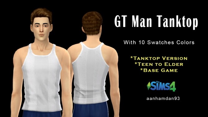 Sims 4 GT Man Tanktop at Aan Hamdan Simmer93
