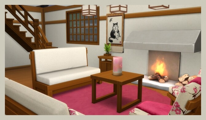Sims 4 Snowy Escape living room recolors at Deeliteful Simmer