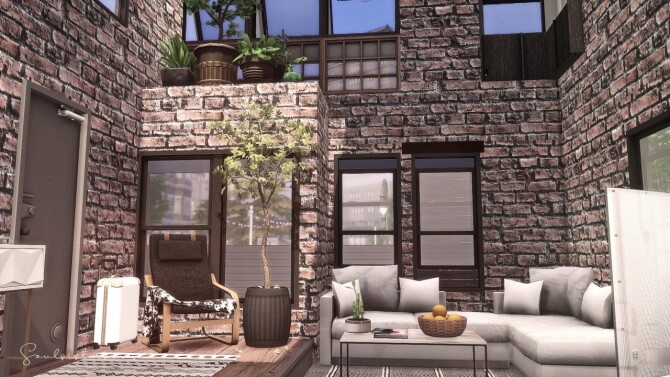 Sims 4 City Row Rental Home at SoulSisterSims
