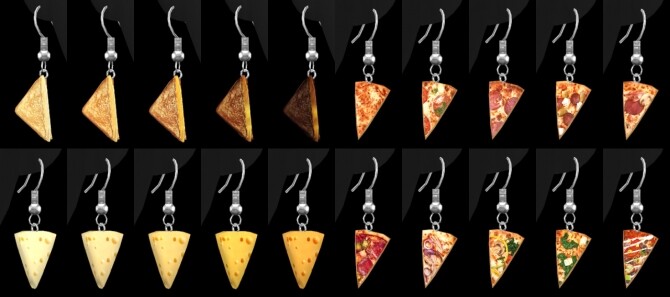 Sims 4 Culinaria Food Themed Earring Set at Praline Sims