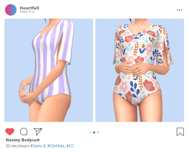 Sims 4 Naomi bodysuit at Heartfall