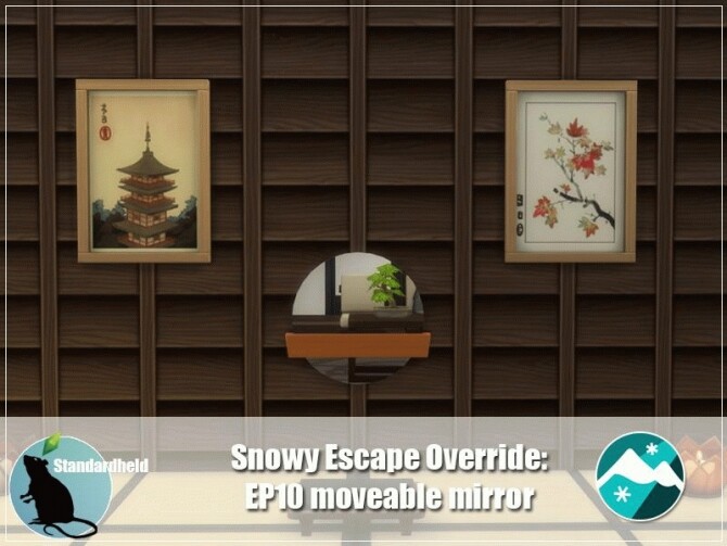 Sims 4 Snowy Escape Moveable Mirror Override at Standardheld
