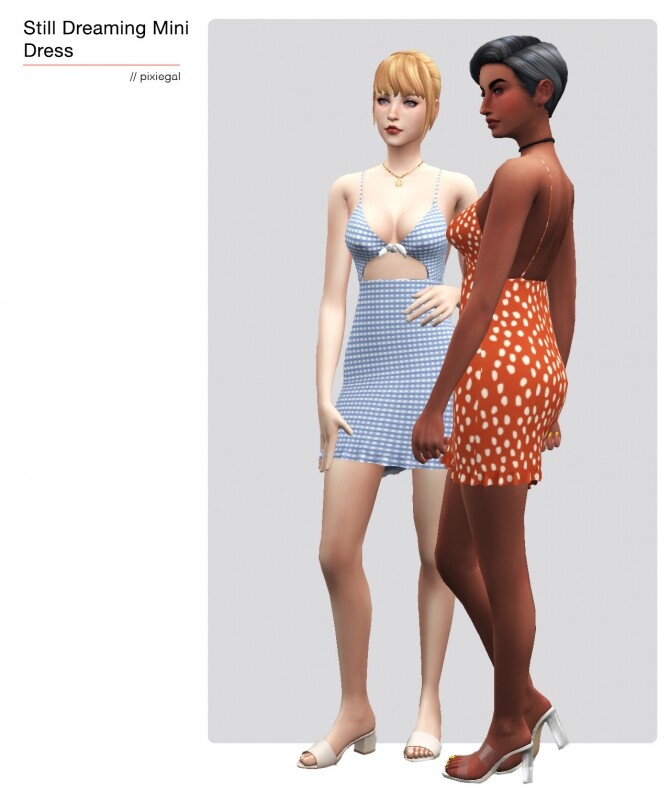 Sims 4 Still dreaming mini dress at Pixiegal
