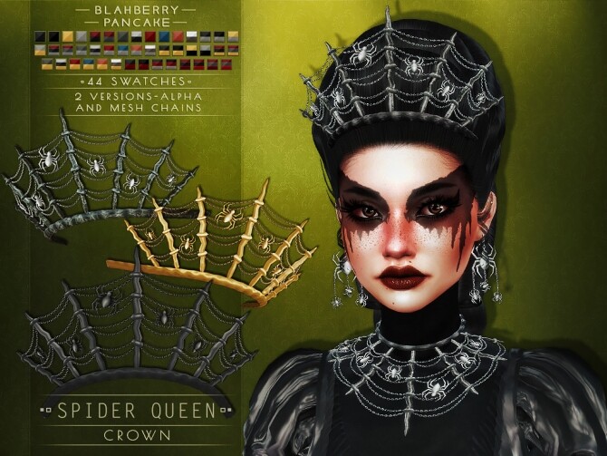 Sims 4 Spider Queen Set at Blahberry Pancake