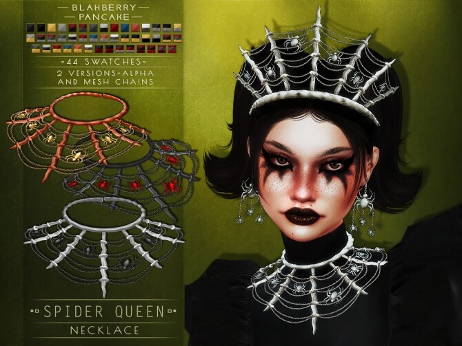 Sims 4 Spider Queen Set at Blahberry Pancake