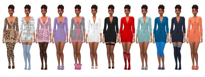 Sims 4 AAS’ BELTED WRAP at Sims4Sue
