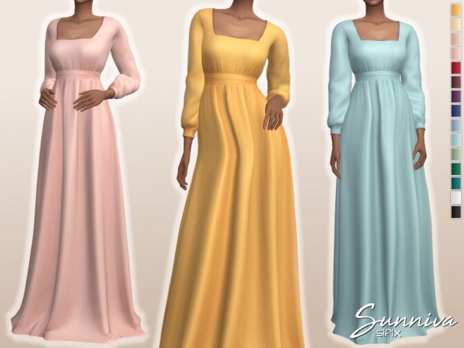 Sims 4 Sunniva Dress by Sifix at TSR