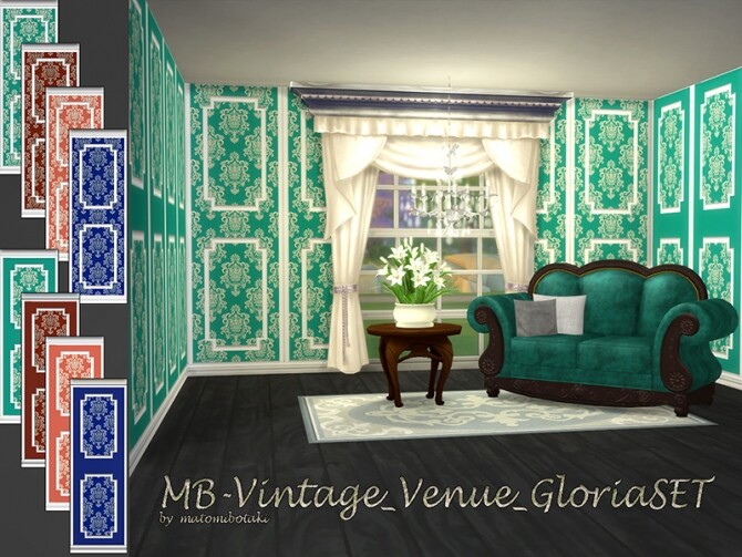 Sims 4 MB Vintage Venue Gloria SET by matomibotaki at TSR