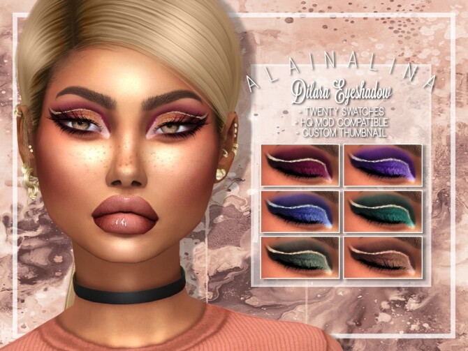 Sims 4 Dilara Eyeshadow at AlainaLina