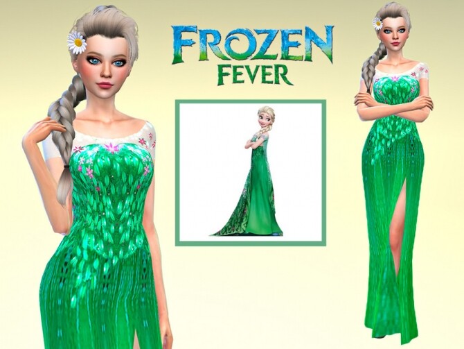 Sims 4 Elsa of Arendelle by Mini Simmer at TSR