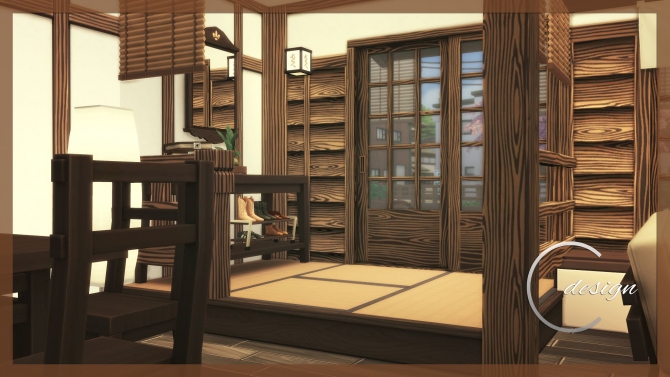 Japanese Cottage at Cross Design » Sims 4 Updates