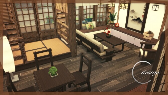 Sims 4 Japanese Cottage at Cross Design