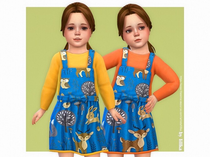 Sims 4 Rahel Dress by lillka at TSR