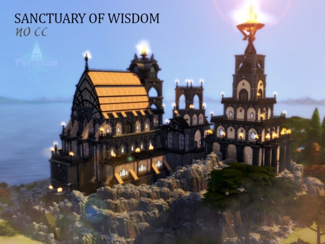 Sims 4 Sanctuary of Wisdom by VirtualFairytales at TSR
