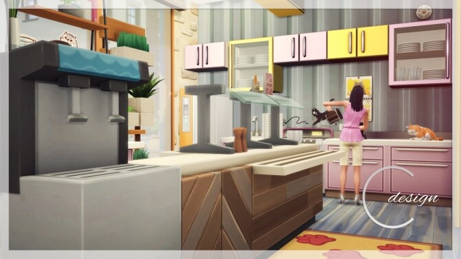 Sims 4 Cat Cafe at Cross Design
