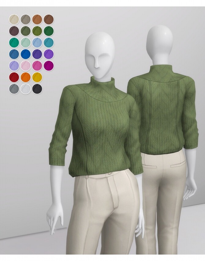 Sims 4 Basic Sweater III at Rusty Nail