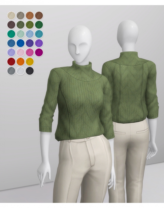 Basic Sweater III at Rusty Nail » Sims 4 Updates