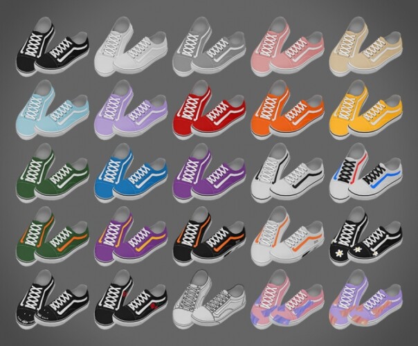 Old Skool Sneakers at MMSIMS » Sims 4 Updates