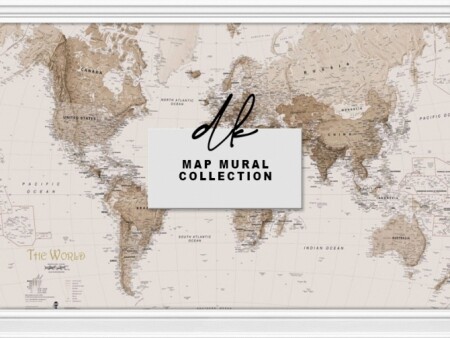 Map Mural Collection at DK SIMS
