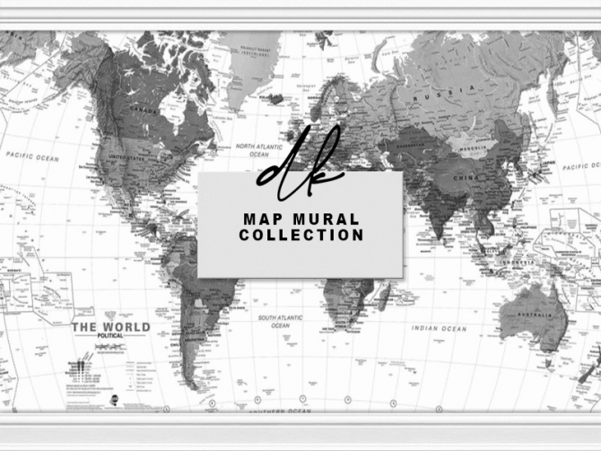 Map Mural Collection at DK SIMS » Sims 4 Updates