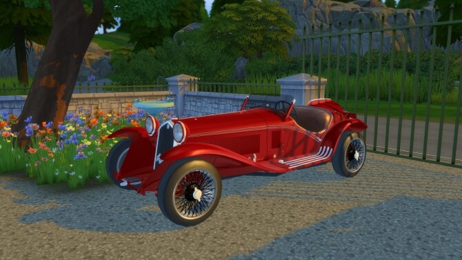 Sims 4 Alfa Romeo 8C 2300 Spider at LorySims