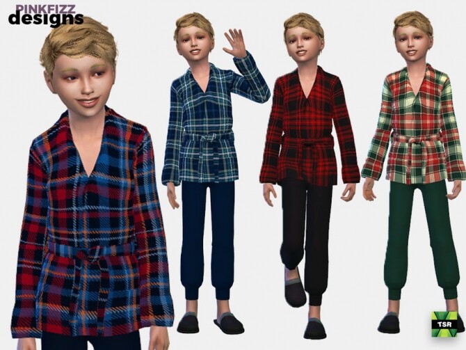 Sims 4 Junior Robe Nightwear by Pinkfizzzzz at TSR