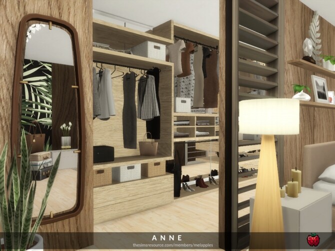Sims 4 Anne bedroom by melapples at TSR
