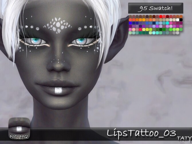 Sims 4 Lips Tattoo 03 by tatygagg at TSR