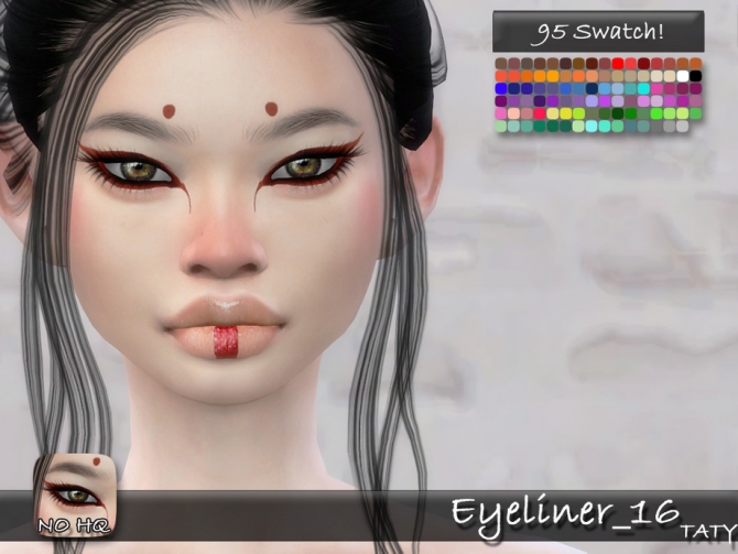 Eyeliner 16 by tatygagg at TSR » Sims 4 Updates