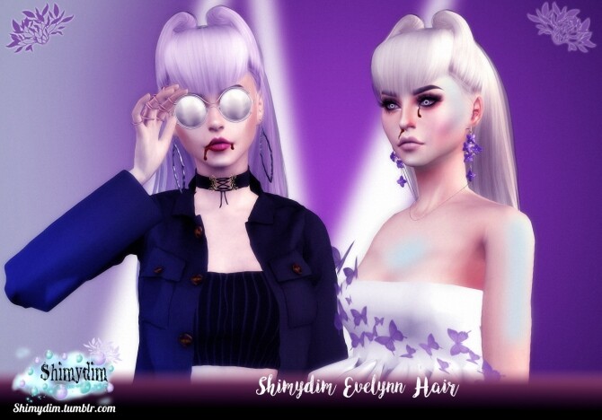 Sims 4 Evelynn Hair Naturals + Unnaturals at Shimydim Sims