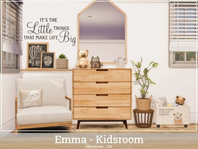 Sims 4 Emma Kidsroom by Mini Simmer at TSR