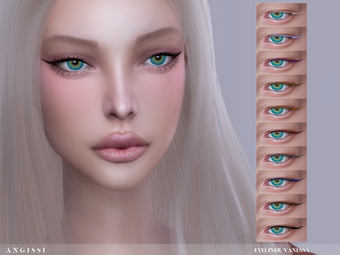 Vanessa Eyeliner by ANGISSI at TSR » Sims 4 Updates