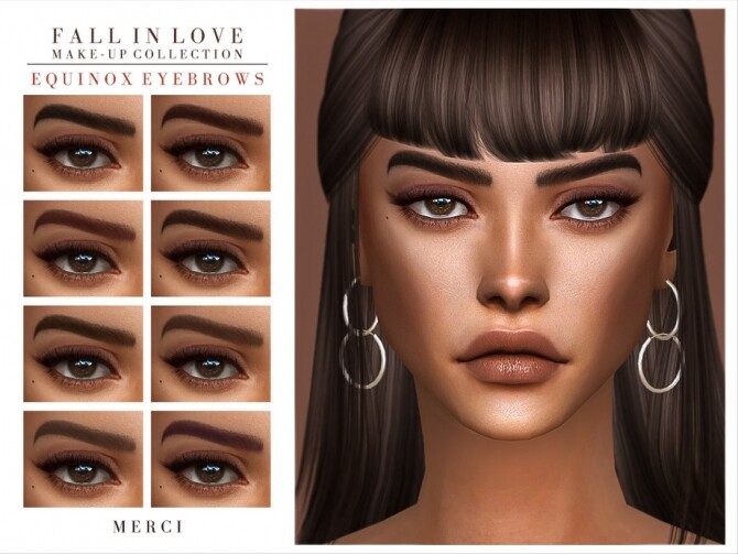 Sims 4 Equinox Eyebrows by Merci at TSR