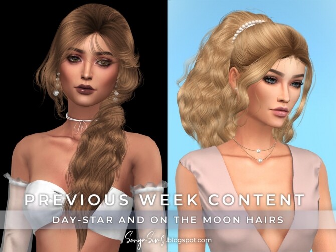 Sims 4 Stardust & Mother Earth Hairs at Sonya Sims