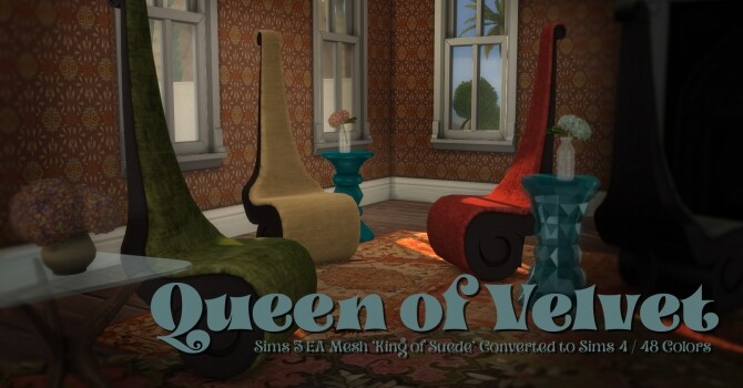Sims 4 Velvet Goldmine mini set at b5Studio