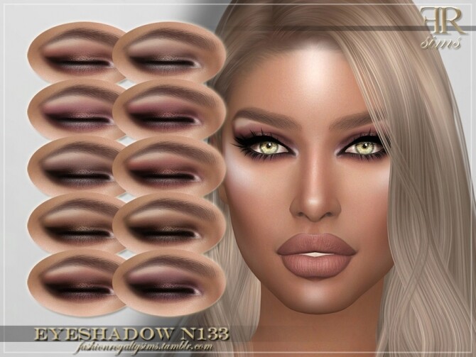Sims 4 FRS Eyeshadow N133 by FashionRoyaltySims at TSR