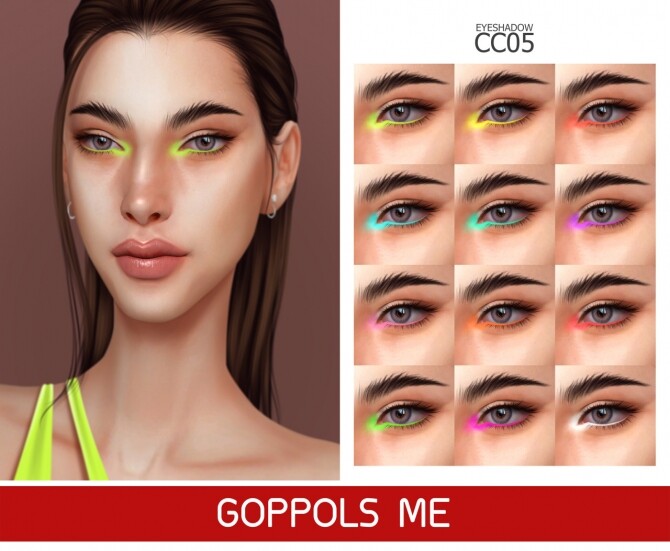 Sims 4 GPME GOLD Eyeshadow CC 05 at GOPPOLS Me