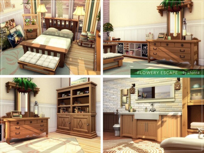 Sims 4 Flowery Escape Home by Lhonna at TSR