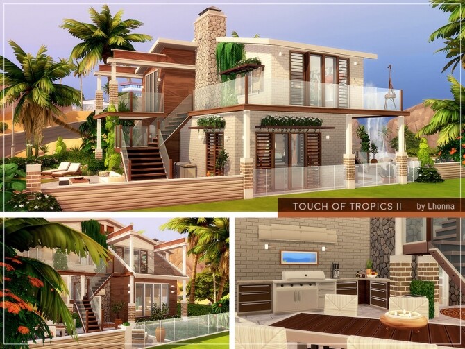 Sims 4 Touch of Tropics II home by Lhonna at TSR