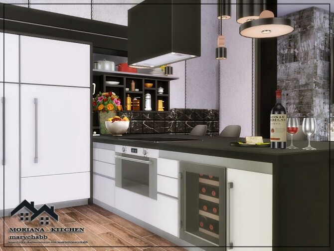 Sims 4 MORIANA Kitchen by marychabb at TSR