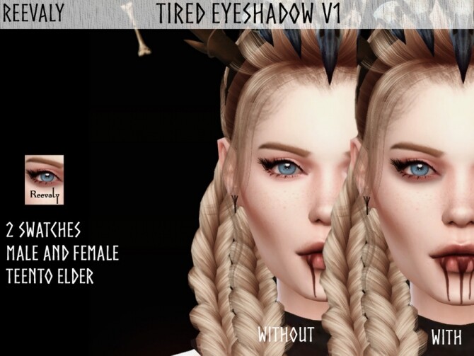 Sims 4 Tired Eyeshadow by Reevaly at TSR